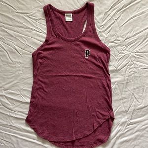 PINK razorback maroon tank top, size XS